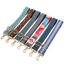 Load image into Gallery viewer, 140cm O Bag Handles Bag Strap For Women Removable DIY Shoulder Rainbow Handbag Accessories Cross Body Messenger Nylon Bag Straps