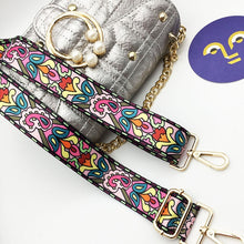 Load image into Gallery viewer, IKE MARTI Colorful Bag Strap Belt Flower Replacement  Wide Straps for Crossbody Bag Accessories Nylon Shoulder Strap for Bags
