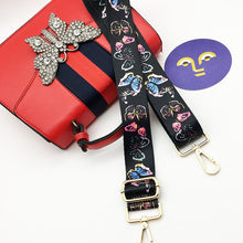 Load image into Gallery viewer, IKE MARTI Colorful Bag Strap Belt Flower Replacement  Wide Straps for Crossbody Bag Accessories Nylon Shoulder Strap for Bags