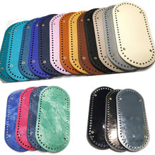 Load image into Gallery viewer, High Quality Oval Long Bottom for Knitting Bag PU leather 60 Holes Women Bags Handmade DIY Bag Accessories