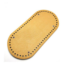 Load image into Gallery viewer, High Quality Oval Long Bottom for Knitting Bag PU leather 60 Holes Women Bags Handmade DIY Bag Accessories