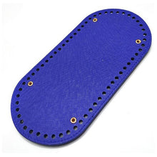 Load image into Gallery viewer, High Quality Oval Long Bottom for Knitting Bag PU leather 60 Holes Women Bags Handmade DIY Bag Accessories
