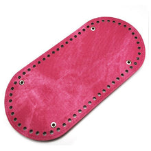 Load image into Gallery viewer, High Quality Oval Long Bottom for Knitting Bag PU leather 60 Holes Women Bags Handmade DIY Bag Accessories