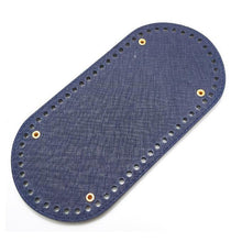 Load image into Gallery viewer, High Quality Oval Long Bottom for Knitting Bag PU leather 60 Holes Women Bags Handmade DIY Bag Accessories