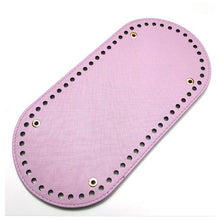 Load image into Gallery viewer, High Quality Oval Long Bottom for Knitting Bag PU leather 60 Holes Women Bags Handmade DIY Bag Accessories