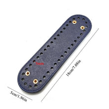 Load image into Gallery viewer, High Quality Oval Long Bottom for Knitting Bag PU leather 60 Holes Women Bags Handmade DIY Bag Accessories