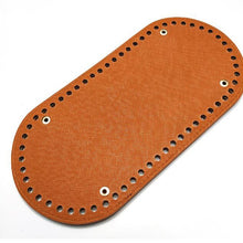 Load image into Gallery viewer, High Quality Oval Long Bottom for Knitting Bag PU leather 60 Holes Women Bags Handmade DIY Bag Accessories