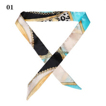 Load image into Gallery viewer, 1PC Hot Mini Twill Floral Scarf Handle Tie Bag Belt Strap Handbag Accessories Headband Ribbon Bow Tie Decoration Bag Accessories