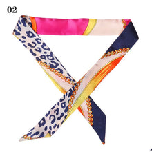 Load image into Gallery viewer, 1PC Hot Mini Twill Floral Scarf Handle Tie Bag Belt Strap Handbag Accessories Headband Ribbon Bow Tie Decoration Bag Accessories