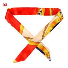 Load image into Gallery viewer, 1PC Hot Mini Twill Floral Scarf Handle Tie Bag Belt Strap Handbag Accessories Headband Ribbon Bow Tie Decoration Bag Accessories