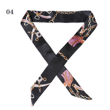 Load image into Gallery viewer, 1PC Hot Mini Twill Floral Scarf Handle Tie Bag Belt Strap Handbag Accessories Headband Ribbon Bow Tie Decoration Bag Accessories
