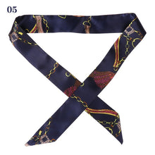 Load image into Gallery viewer, 1PC Hot Mini Twill Floral Scarf Handle Tie Bag Belt Strap Handbag Accessories Headband Ribbon Bow Tie Decoration Bag Accessories
