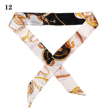 Load image into Gallery viewer, 1PC Hot Mini Twill Floral Scarf Handle Tie Bag Belt Strap Handbag Accessories Headband Ribbon Bow Tie Decoration Bag Accessories