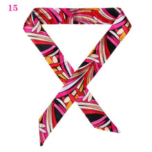 Load image into Gallery viewer, 1PC Hot Mini Twill Floral Scarf Handle Tie Bag Belt Strap Handbag Accessories Headband Ribbon Bow Tie Decoration Bag Accessories