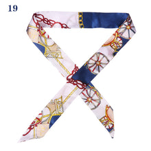 Load image into Gallery viewer, 1PC Hot Mini Twill Floral Scarf Handle Tie Bag Belt Strap Handbag Accessories Headband Ribbon Bow Tie Decoration Bag Accessories