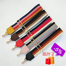 Load image into Gallery viewer, New Nylon Belt Shoulder Bag Strap For Crossbody Women Wide Straps For Bags Striped Handles Adjustable Strap Bag Accessories W059